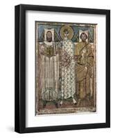 Saint Demetrius of Thessaloniki with the Donors, 6th-7th Century-null-Framed Giclee Print