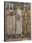 Saint Demetrius of Thessaloniki with the Donors, 6th-7th Century-null-Stretched Canvas