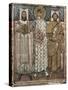 Saint Demetrius of Thessaloniki with the Donors, 6th-7th Century-null-Stretched Canvas