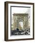 Saint Denis Gate, Paris, France 19th Century Engraving-null-Framed Giclee Print
