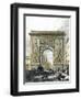 Saint Denis Gate, Paris, France 19th Century Engraving-null-Framed Giclee Print