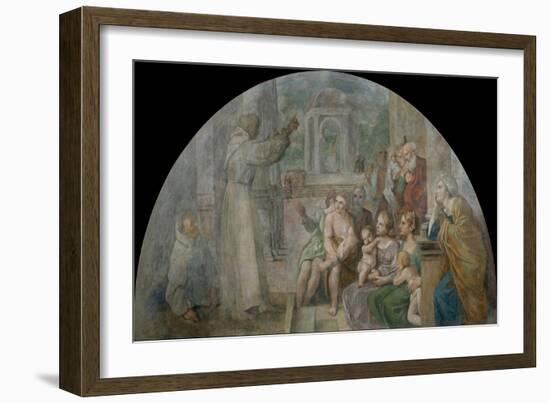 Saint Didacus Preaching, 1604-1607-Annibale Carracci-Framed Giclee Print