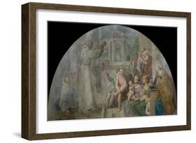 Saint Didacus Preaching, 1604-1607-Annibale Carracci-Framed Giclee Print