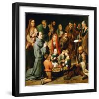 Saint Diego of Alcala Feeding the Poor, 1645-1646-Bartolome Esteban Murillo-Framed Giclee Print