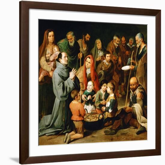 Saint Diego of Alcala Feeding the Poor, 1645-1646-Bartolome Esteban Murillo-Framed Giclee Print