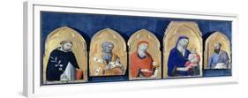 Saint Domenic's Altarpiece-Simone Martini-Framed Giclee Print