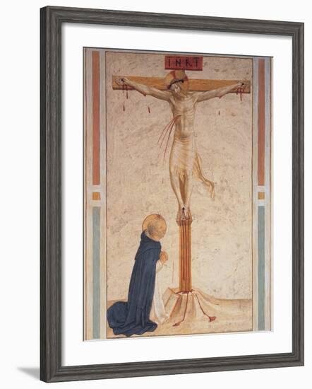 Saint Dominic Praying by the Crucifixion-null-Framed Giclee Print