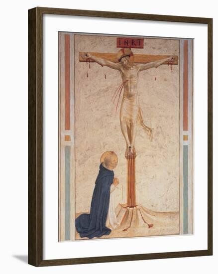 Saint Dominic Praying by the Crucifixion-null-Framed Giclee Print