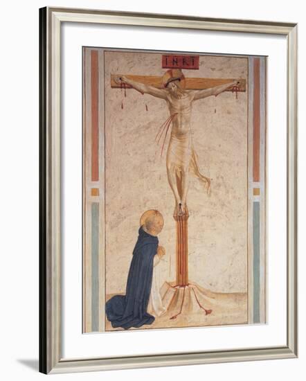 Saint Dominic Praying by the Crucifixion-null-Framed Giclee Print