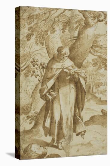 Saint Dominic Reading, C.1575-Bartholomaeus Spranger-Stretched Canvas