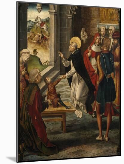 Saint Dominic Resurrects a Boy, 1493-1499-Pedro Berruguete-Mounted Giclee Print