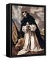 Saint Dominica in prayer-null-Framed Stretched Canvas