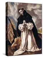 Saint Dominica in prayer-null-Stretched Canvas