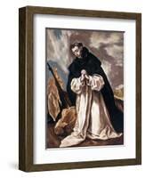 Saint Dominica in prayer-null-Framed Giclee Print