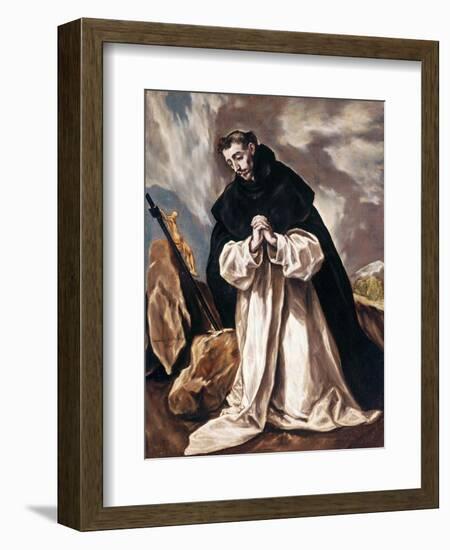 Saint Dominica in prayer-null-Framed Giclee Print