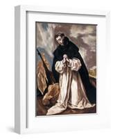 Saint Dominica in prayer-null-Framed Giclee Print