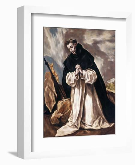 Saint Dominica in prayer-null-Framed Giclee Print