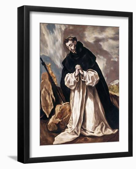 Saint Dominica in prayer-null-Framed Giclee Print