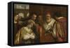 Saint Domitilla Receiving the Veil from Pope Clement I-Pietro da Cortona-Framed Stretched Canvas