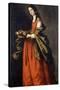 Saint Dorothea-Francisco de Zurbaran-Stretched Canvas