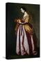 Saint Dorothy, 1640-50 (Oil on Canvas)-Francisco de Zurbaran-Stretched Canvas