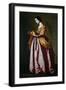 Saint Dorothy, 1640-50 (Oil on Canvas)-Francisco de Zurbaran-Framed Giclee Print