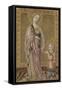 Saint Dorothy and the Infant Christ, Ca 1460-Francesco di Giorgio Martini-Framed Stretched Canvas