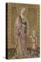 Saint Dorothy and the Infant Christ, Ca 1460-Francesco di Giorgio Martini-Stretched Canvas