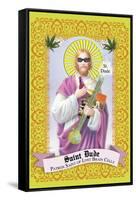 Saint Dude: Patron Saint Of Stoners-Noble Works-Framed Stretched Canvas