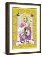 Saint Dude: Patron Saint Of Stoners-Noble Works-Framed Art Print