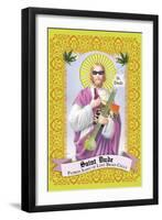 Saint Dude: Patron Saint Of Stoners-Noble Works-Framed Art Print