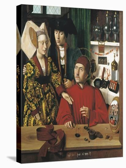 Saint Eligius Goldsmith in His Workshop-Petrus Christus-Stretched Canvas