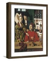 Saint Eligius Goldsmith in His Workshop-Petrus Christus-Framed Art Print