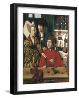 Saint Eligius Goldsmith in His Workshop-Petrus Christus-Framed Art Print