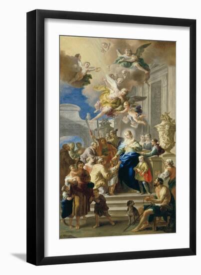 Saint Elizabeth of Hungary Giving Out Alms, 1736/37-Daniel Gran-Framed Giclee Print