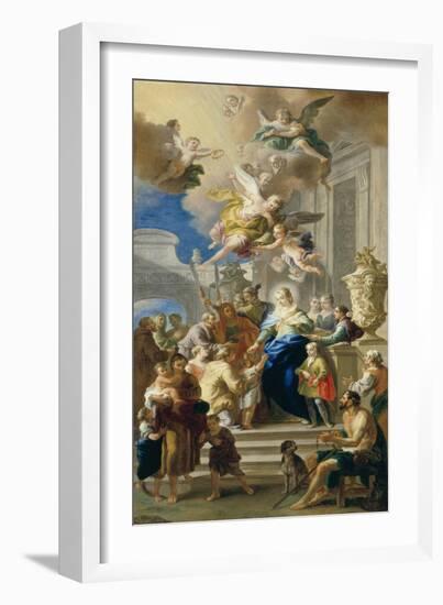 Saint Elizabeth of Hungary Giving Out Alms, 1736/37-Daniel Gran-Framed Giclee Print