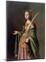 Saint Elizabeth of Thuringia, Ca 1637-1640-Francisco de Zurbarán-Mounted Giclee Print