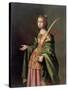 Saint Elizabeth of Thuringia, Ca 1637-1640-Francisco de Zurbarán-Stretched Canvas