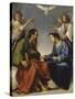 Saint Etienne and Paul Talking Crowned by Two Angels-Giovanni Baglione-Stretched Canvas