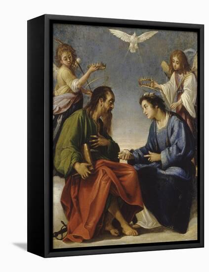 Saint Etienne and Paul Talking Crowned by Two Angels-Giovanni Baglione-Framed Stretched Canvas