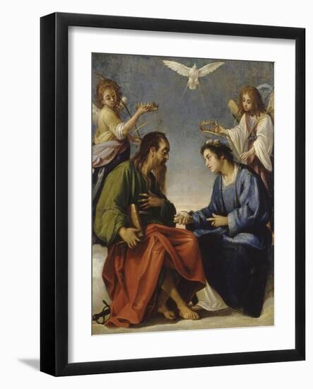 Saint Etienne and Paul Talking Crowned by Two Angels-Giovanni Baglione-Framed Giclee Print