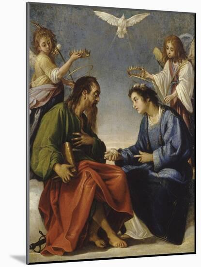 Saint Etienne and Paul Talking Crowned by Two Angels-Giovanni Baglione-Mounted Giclee Print