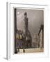 Saint-Etienne-Du-Mont and the Pantheon, by Night-null-Framed Giclee Print