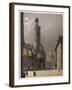 Saint-Etienne-Du-Mont and the Pantheon, by Night-null-Framed Giclee Print