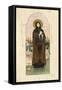 Saint Euphrosyne of Polatsk (Study for Frescos in the St Vladimir's Cathedral of Kie), 1884-1889-Viktor Mikhaylovich Vasnetsov-Framed Stretched Canvas