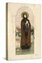 Saint Euphrosyne of Polatsk (Study for Frescos in the St Vladimir's Cathedral of Kie), 1884-1889-Viktor Mikhaylovich Vasnetsov-Stretched Canvas