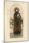 Saint Euphrosyne of Polatsk (Study for Frescos in the St Vladimir's Cathedral of Kie), 1884-1889-Viktor Mikhaylovich Vasnetsov-Mounted Giclee Print