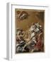 Saint Eustache et sa famille porté au ciel dit aussi L'Apothéose de saint E-Simon Vouet-Framed Giclee Print