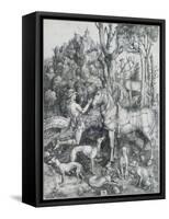 Saint Eustache-Albrecht Dürer-Framed Stretched Canvas