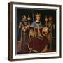 Saint Ferdinand Enthroned with Two Courtiers-Juan De juanes-Framed Giclee Print